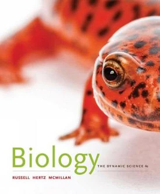 Test Bank For Biology: The Dynamic Science - 4th - 2017 All Chapters - 9781305389892