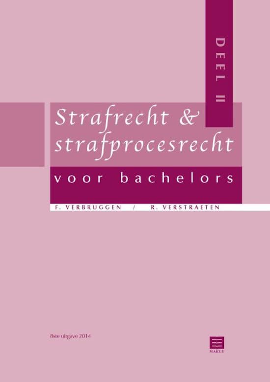  uitgebreide samenvatting strafrecht en strafprocesrecht met schema's; resultaat 14/20