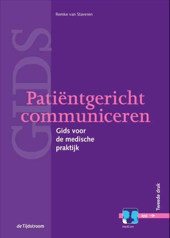 Psychologie Samenvatting Patiëntgericht communiceren