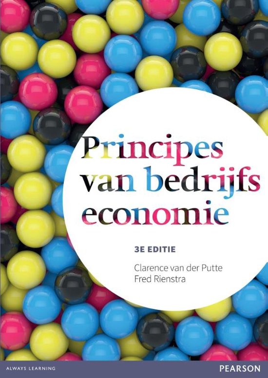 Samenvatting Principes van bedrijfseconomie 3e editie Putte&Rienstra