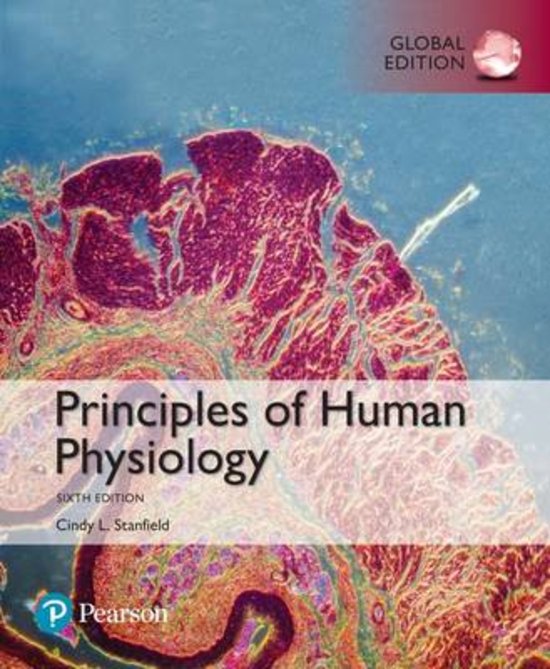 Test Bank for Principles of Human Physiology, 6th Edition by Stanfield