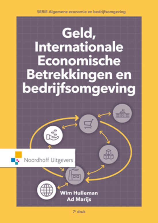 (Samenvatting) Geld, internationale economische betrekkingen en bedrijfsomgeving, (Wim Hulleman, Ad Marijs, 7e druk) Hoofdstuk 1 tot en met 8