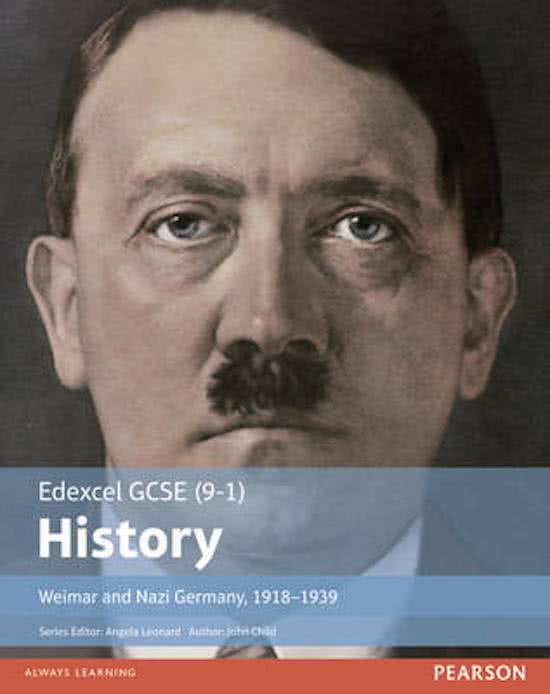 The Grade 9 GCSE Edexcel Weimar and Nazi Germany Revision - Detailed Timeline 