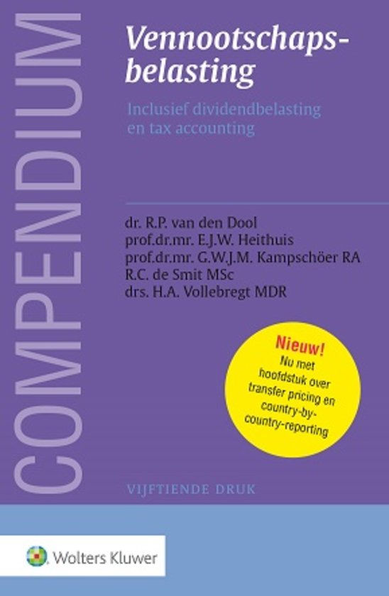 Samenvatting Compendium Vennootschapsbelasting 15e druk H6