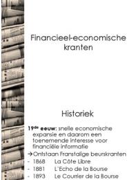 Medialeer&colon; Financieel-economische kranten