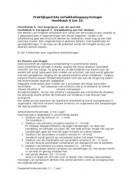 Praktijkgerichte ontwikkelingspsychologie hfst 6 tm 10