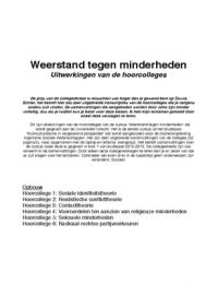 Weerstand tegen minderheden &lpar;blok 1&colon; 2012-2013&rpar;
