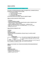 Handleiding SPSS&comma; Data Analysis and Measurement 2