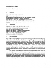 Contractenrecht - Uitwerkingen WG 3 &plus; Uitdeelcasus