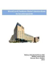 Onderzoeksrapport WestCord Fashion Hotel