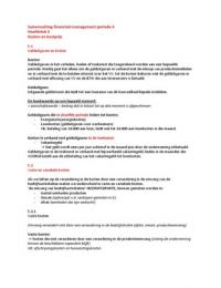 Bedrijfsbeslissingen en financi&euml;le verantwoording Hoofdstuk 5 &lpar;Blok 4&rpar;