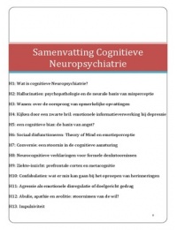 samenvatting cognitieve neuropsychiatrie&semi; een procesbenadering van symptomen