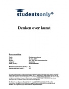 Samenvatting Denken over kunst