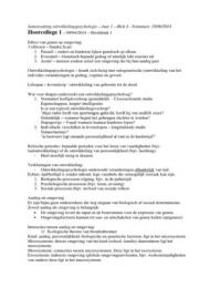 Samenvatting ontwikkelingsleer - hoorcolleges - jaar 1 - blok 4 