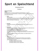 Voorbeeld sport en spel ochtend 