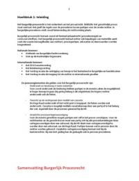 Samenvatting Burgerlijk Procesrecht
