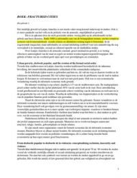 Summary Fractured Cities&colon; Social Exclusion&comma; Urban Violence and Contested Spaces in Latin America 