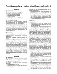 Rechtsregels arresten Straf&lpar;proces&rpar;recht I