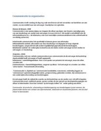Communicatietheorei - Reijnders