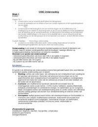 Samenvatting OWE Ondervoeding