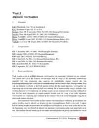 WG 3 - Contractenrecht 13-14 &lpar;incl&period; uitdeelcasus&rpar;