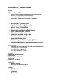 Samenvatting cursus 2 en 3 voeding en energie