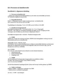 Personen en Familierecht Samenvatting &lpar;K3&rpar;