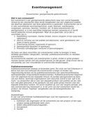 Eventmanagement - van concept naar realisatie