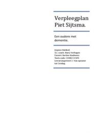 Verpleegplan jaar 1&comma; kwartaal 2