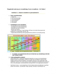 Samenvatting Organisatieverandering&comma; de Caluw&eacute;