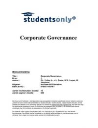 Summary Corporate Governance
