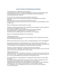 Ontwikkelingspsychologie leerjaar 1
