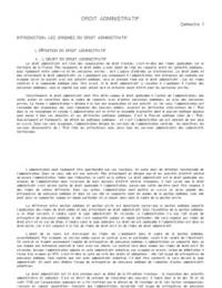 Droit administratif LD2 semestre 1