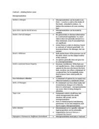 Contract law - Vitiating factors cases