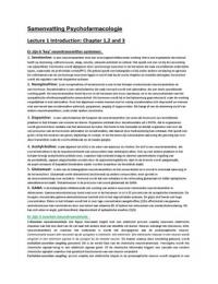Samenvatting psychofarmacology Stahl