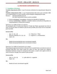 La m&eacute;thode exp&eacute;rimentale