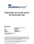 Samenvatting Nederlands als tweede taal in het basisonderwijs