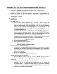 Unconstitutionally obtained evidence