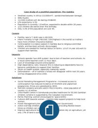 Gambia case study youthful population image
