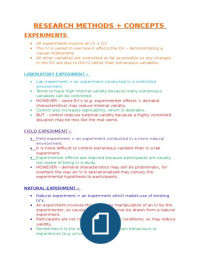Summary Research Methods And Concepts Research Methods Stuvia Uk