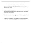 Financial Reporting Problems At Molex Case Solution Mba Af 616 Mbaaf616 Stuvia
