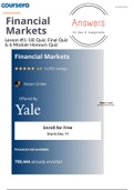 Financial Markets Coursera All Quiz Assignments Answer With Explanations Financial Markets Stuvia