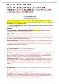 NR 283 PATHOPHYSIOLOGY CHAMBERLAIN UNIVERSITY FINAL EXAM KEY CONCEPT GRADED A+ HIGHLY RECCOMMENDED