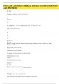 Portage Learning Chem 210 - Module 2 exam Questions and answers 