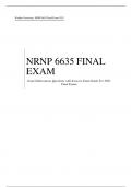 Walden University, NRNP 6635 Final Exam 2023