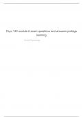 Psyc 140 module 6 exam questions and answers portage learning latest