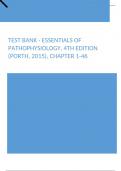 Test Bank - Essentials of Pathophysiology, 4th Edition (Porth, 2015), Chapter 1-46