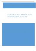 Textbook of Basic Nursing 11th Edition Rosdahl Test Bank
