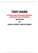 Test Bank For Advanced Practice Nursing: Essential Knowledge for the Profession  3rd Edition By Susan M. DeNisco, Anne M. Barker |All Chapters,  Year-2024|