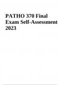PATHO 370 Final Exam Questions With Correct Answers Latest Updated 2024 (GRADED)